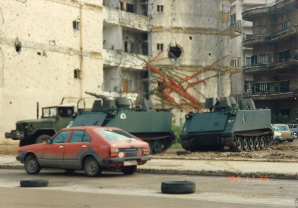 1993年 内戦の傷跡生々しいレバノン