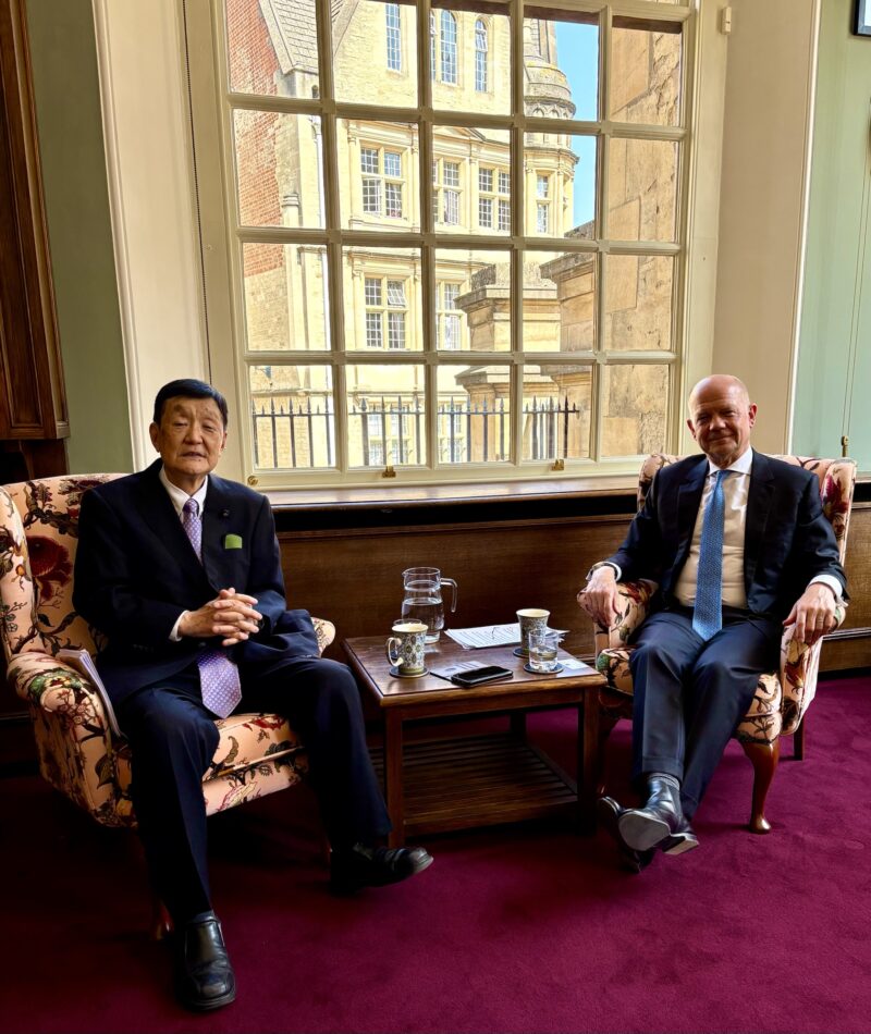 Meeting with William Hague, Chancellor of the University of Oxford